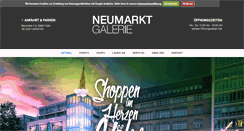 Desktop Screenshot of neumarktgalerie.com