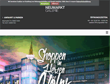 Tablet Screenshot of neumarktgalerie.com